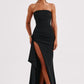 Zafira | Black Split Maxi Dress