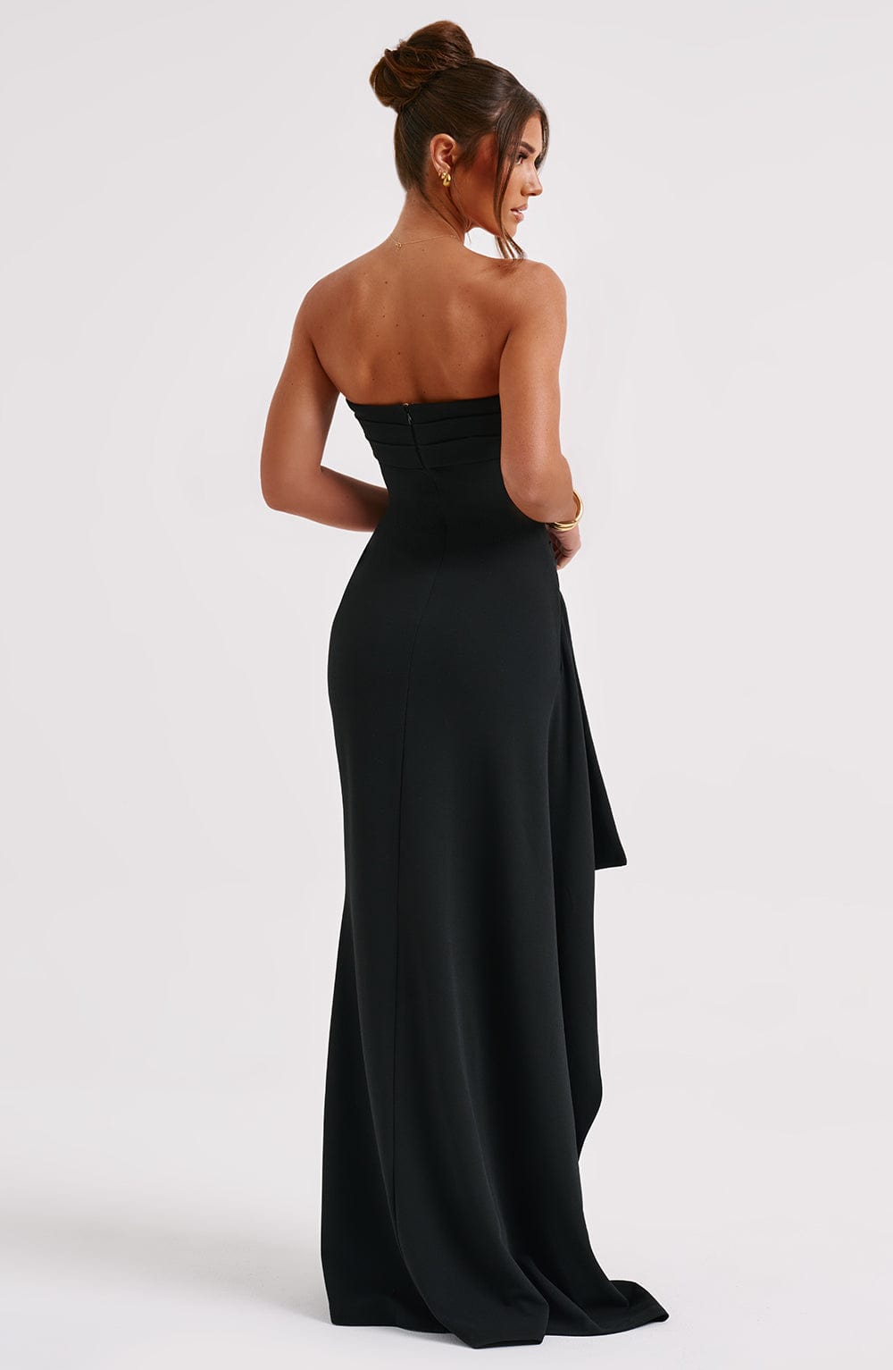 Zafira | Black Split Maxi Dress