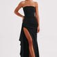 Zafira | Black Split Maxi Dress