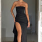 Zafira | Black Split Maxi Dress