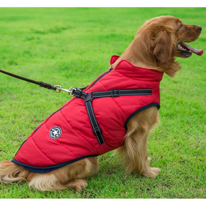 Pawbibi Sport™ - Waterproof Winter Jacket with Built-in Harness